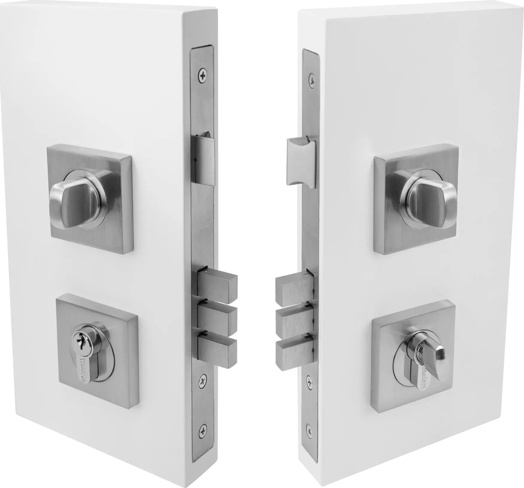 Double Turn Lock Kit Square 60mm B/Set - PC