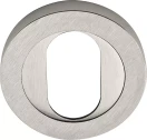 Oval Escutcheon - 50mm Rose - BN