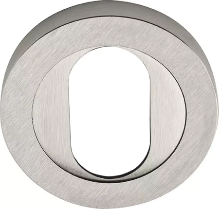 Oval Escutcheon - 50mm Rose - BN