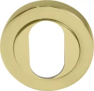 Oval Escutcheon - 50mm Rose - PB
