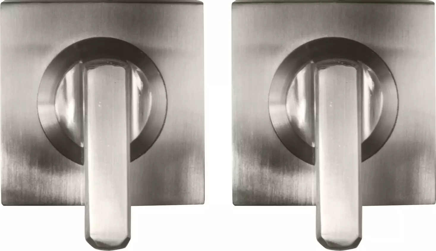 Mini Lever Set - 54 x 54mm Sq Rose - BN