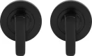 Mini Lever Set - 54mm Round Rose - BLK