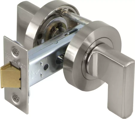 Mini Lever Latch Set - 60mm B/set - Round Rose - BN