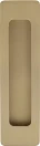Brass Flush Pull - Con Fix - 126 x 42mm - MSB