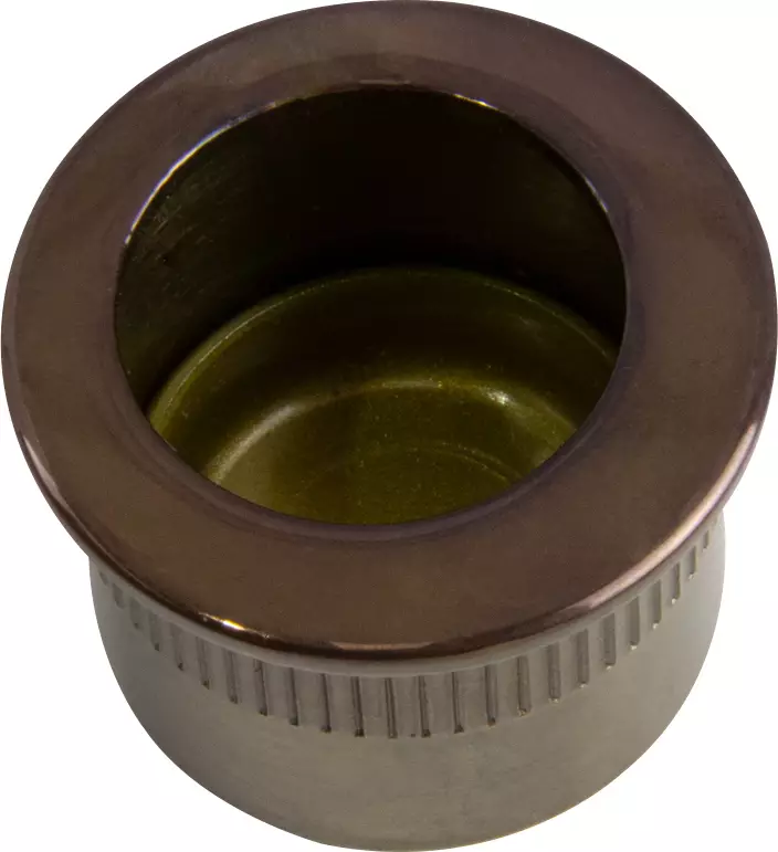 Brass Cavity Slider Edge Pull - Round - AB