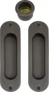 Oval Brass Flush & Edge Pull Kit  - DRB