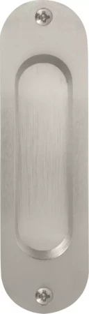 Brass Oval Flush Pull - BN