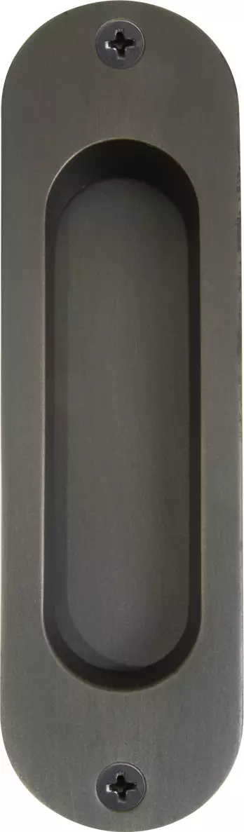 Brass Oval Flush Pull - DRB