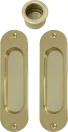 Oval Brass Flush & Edge Pull Kit  - PB