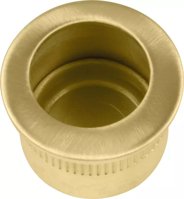 Brass Cavity Slider Edge Pull - Round - MSB