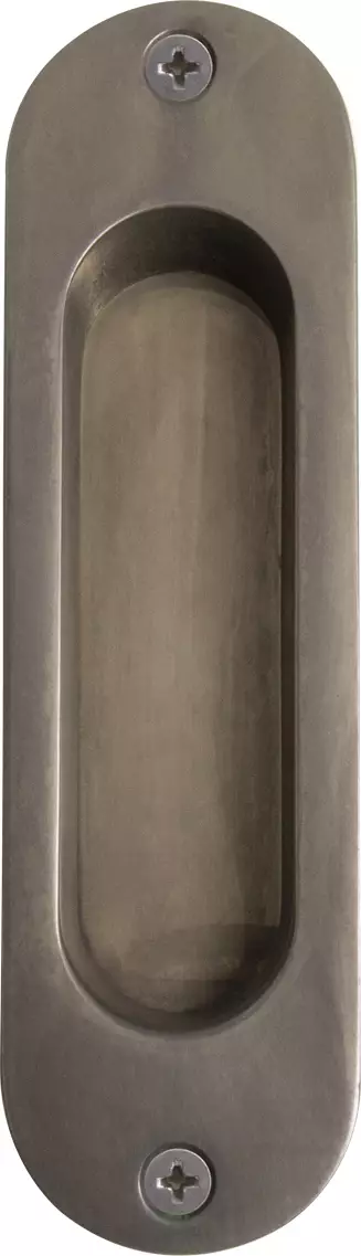 Brass Oval Flush Pull - NB