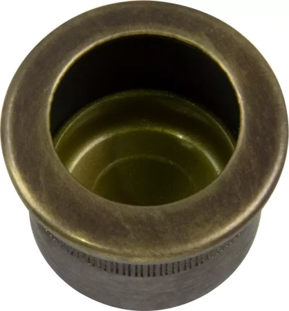 Brass Cavity Slider Edge Pull - Round - ORB
