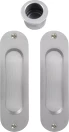 Oval Brass Flush & Edge Pull Kit  - PC
