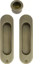 Oval Brass Flush & Edge Pull Kit  - RB