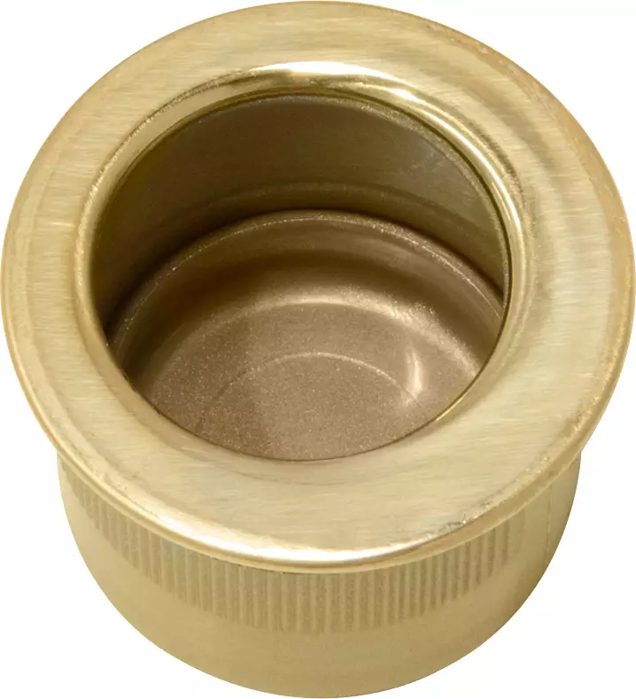 Brass Cavity Slider Edge Pull - Round - UB