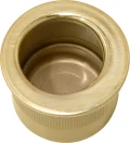 Brass Cavity Slider Edge Pull - Round - UB