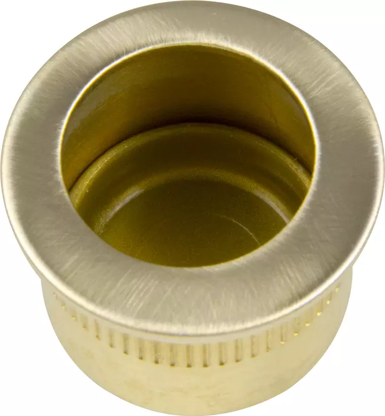 Brass Cavity Slider Edge Pull - Round - USB