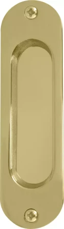 Brass Oval Flush Pull - UB