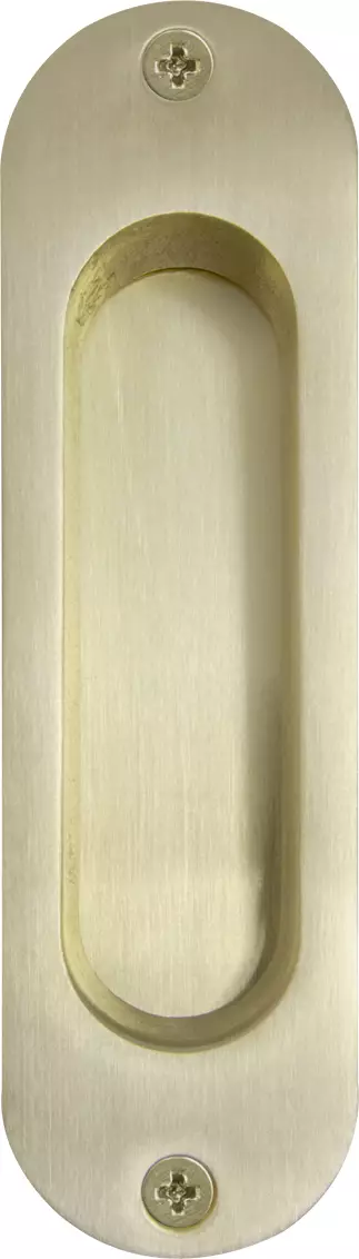 Brass Oval Flush Pull - USB