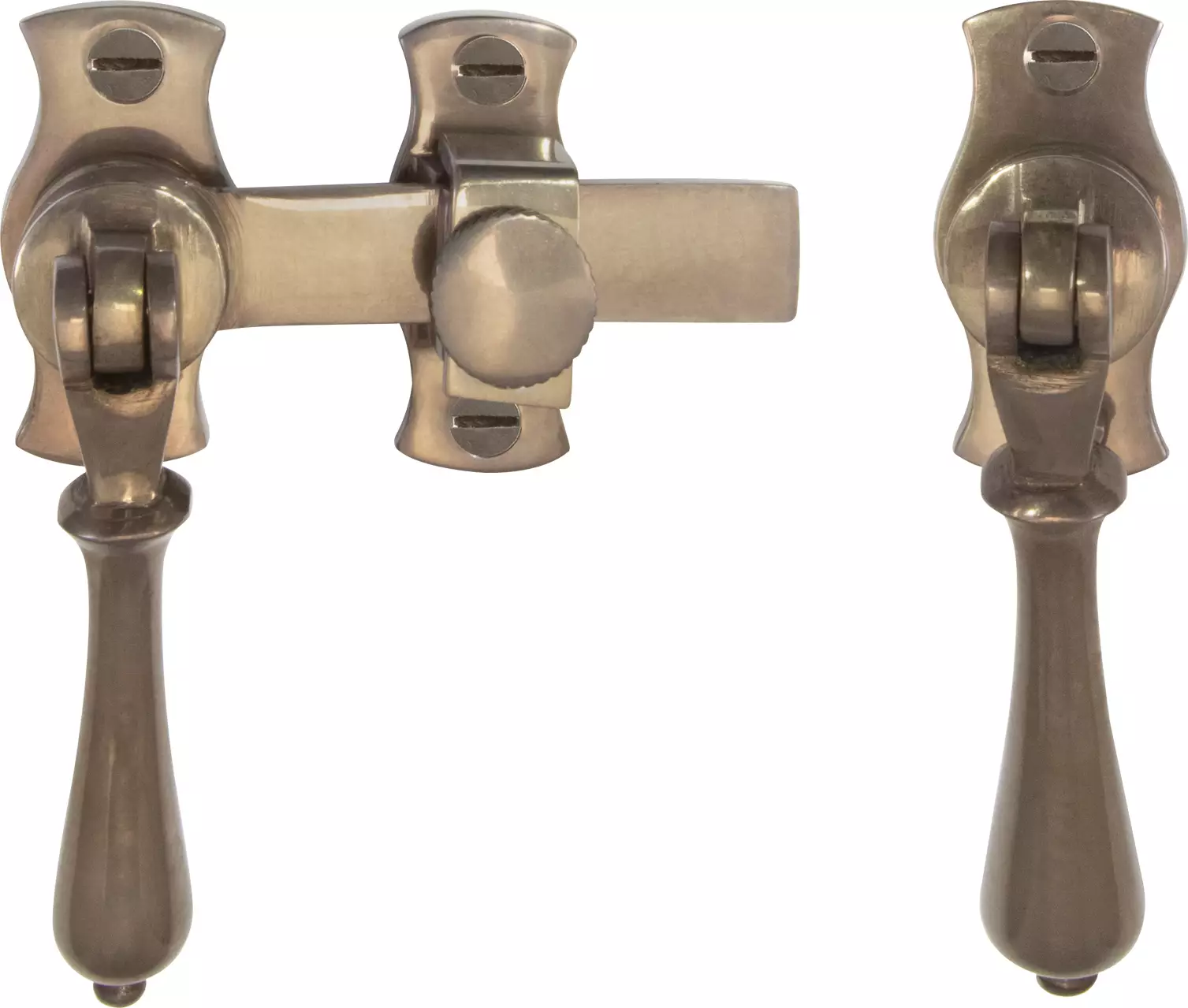 French Door Catch Set - Teardrop Style French Door Catch Set - Teardrop Style