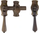 French Door Catch Set - Teardrop - AB