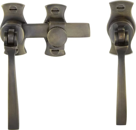 French Door Catch Set - Square - ORB
