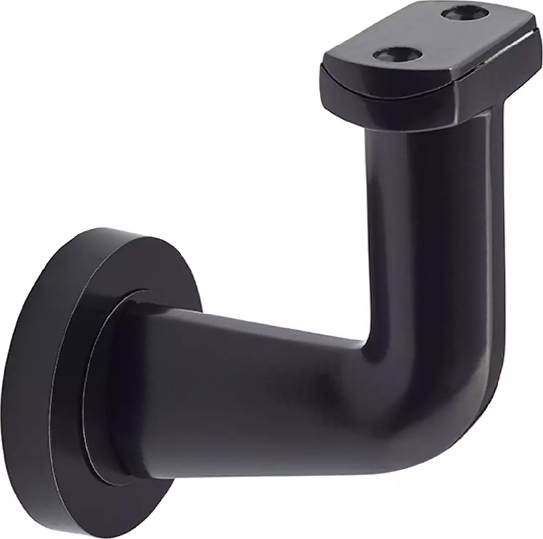 Stair Rail Bracket - Round - BLK