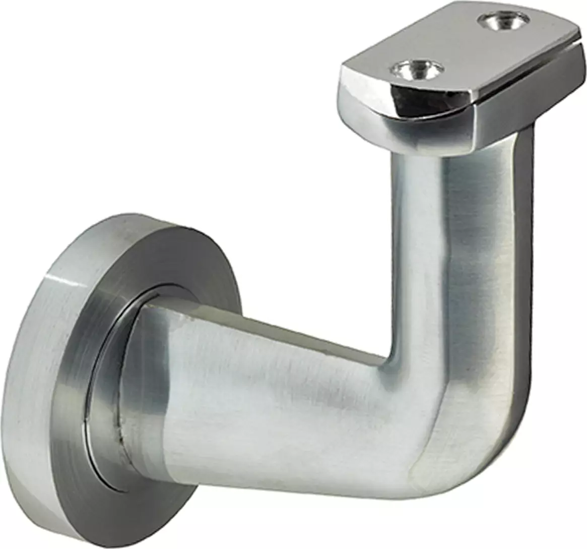 Stair Rail Bracket - Round - BN