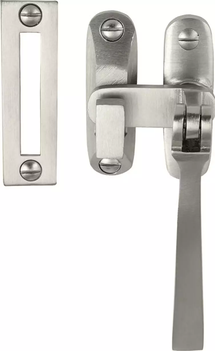 Casement Fastener – Square Handle - BN