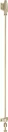 Solid Brass Spring Catch 450mm - USB