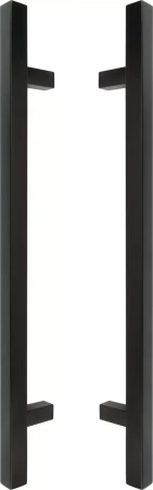 600mm B2B Handle Set - 25mm Sq - BLK