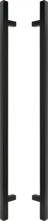 900mm B2B Handle Set - 25mm Sq - BLK