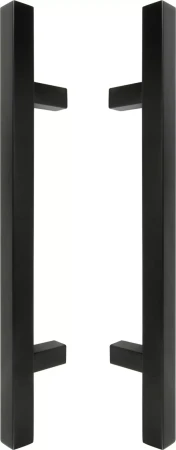 450mm B2B Handle Set - 25mm Sq - BLK