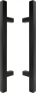 450mm B2B Handle Set - 25mm Sq - BLK