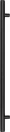 900mm FF Single Pull - 32mm Rnd - BLK