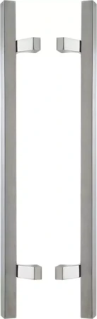 Sq Offset - 600mm B2B Pull Handle Set - BLK