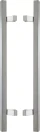 Sq Offset - 600mm B2B Pull Handle Set - BLK