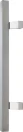 Sq Offset - 450mm FF Pull Handle - BLK