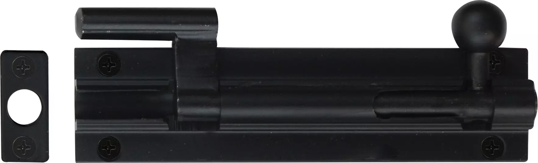 Necked Barrel Bolt - 100mm - BLK