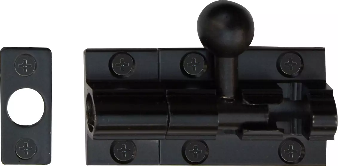 Straight Barrel Bolt - 35mm - BLK