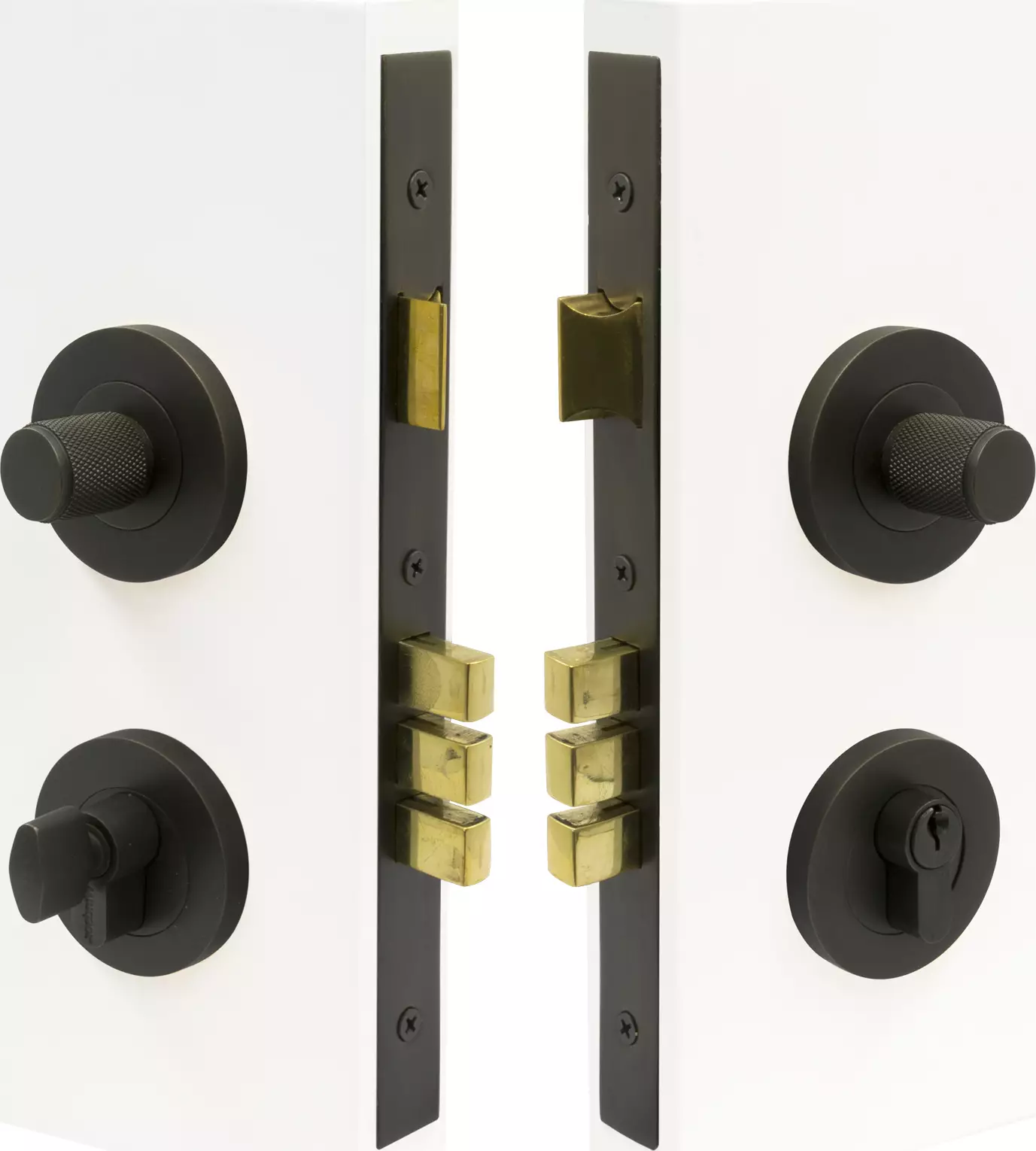 NIDO - Double Turn Lock Kit - Diamond Knurl - DRB