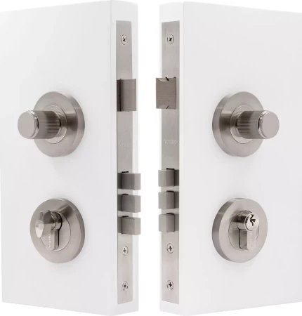 NIDO - Double Turn Lock Kit - Linear Knurl - BN