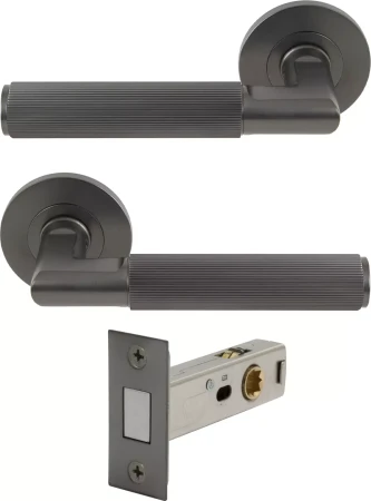 NIDO - Lumina Rose Passage Set - Magn. Latch - Linear Knurl - GN