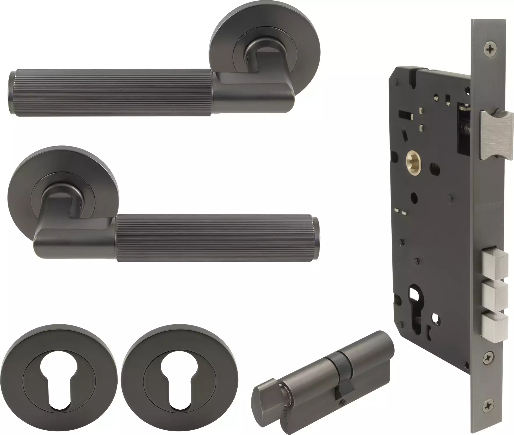 Lumina Rose Entrance Set  - K/T - Linear Knurl - GN