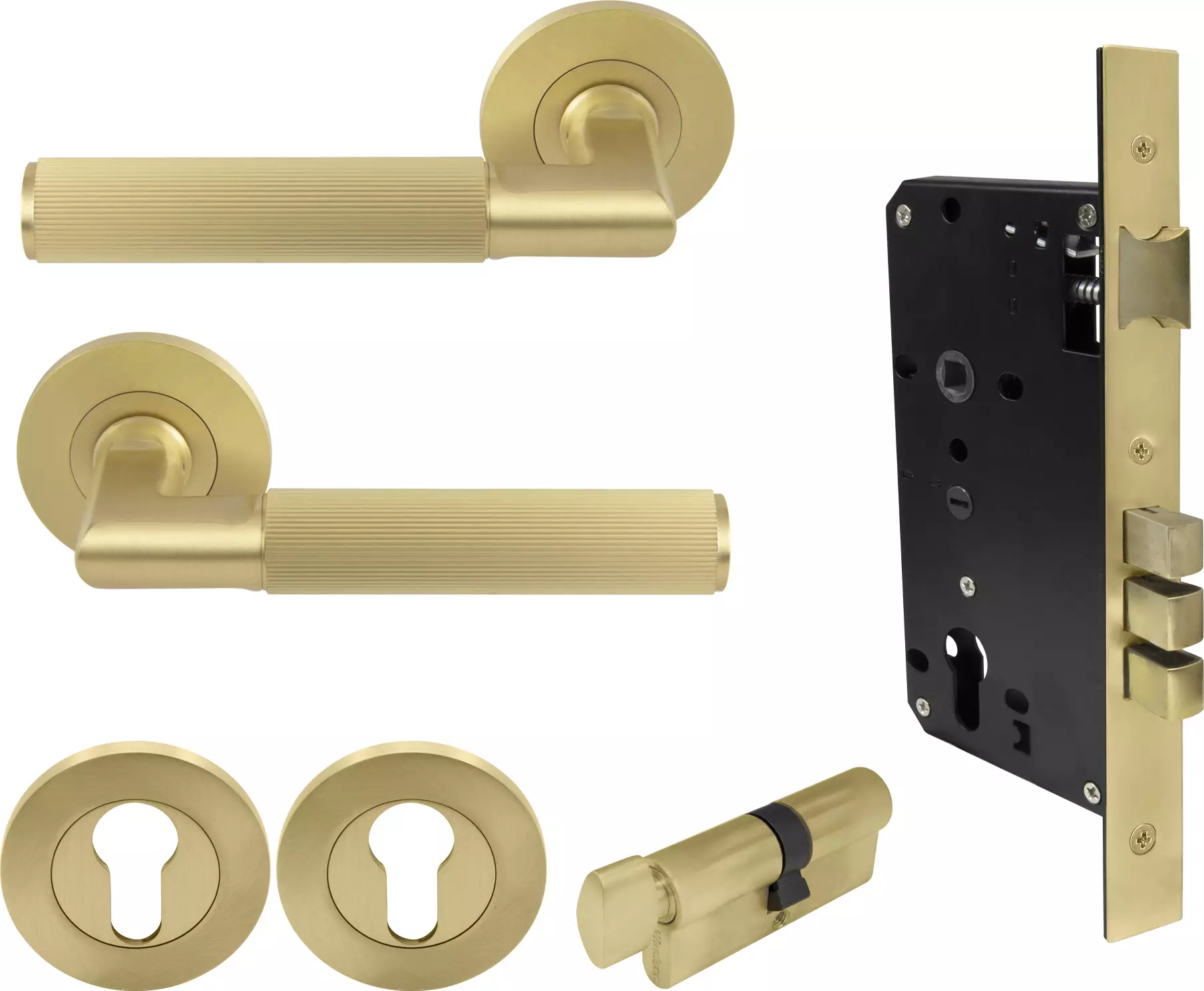 Lumina Rose Entrance Set  - K/T - Linear Knurl - MSB