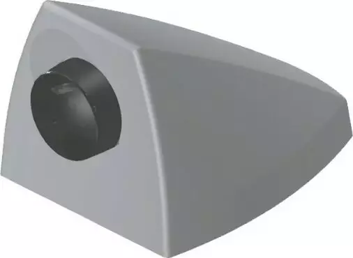 Impact Door Stop with Cover - BLK / PC Impact Door Stop with Cover - BLK / PC