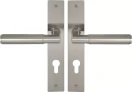 Lumina Longplate Euro Handles - Plain - BN