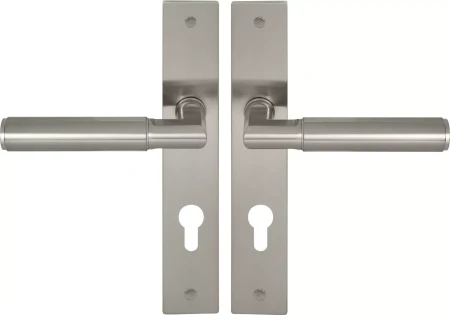 Lumina Longplate Euro Handles - Plain - BN