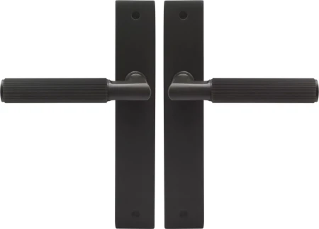 Lumina Longplate Lever Set - Linear Knurl - DRB