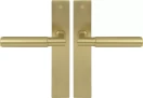 Lumina Longplate Lever Set - Plain - MSB